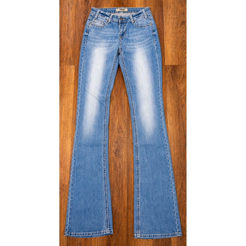 ROCK & ROLL DENIM RIDING JEANS WOMENS 30X38 MID RISE BOOTCUT